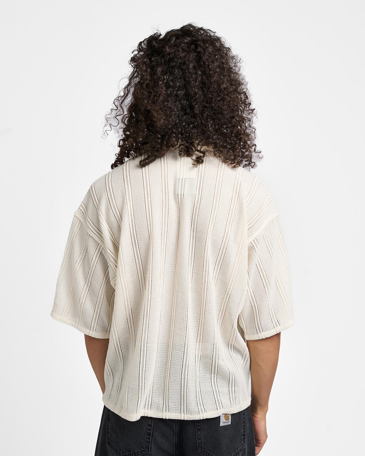 Beams Mesh Open Collar Shirt | 11011668147-05 | AFEW STORE